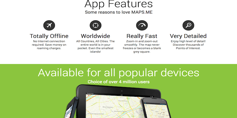 Main Features And Functions Of Maps.Me