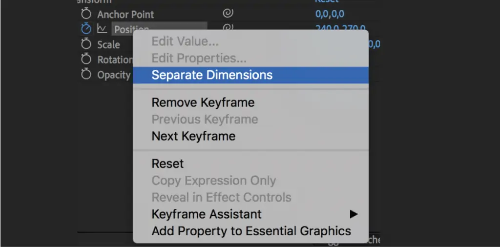 how to create separate dimensions in animation