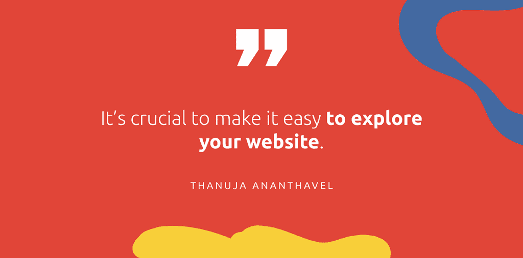 A junior marketer's perspective on personal websites: "It's crucial to make it easy to explore your website." - Thanuja Ananthavel