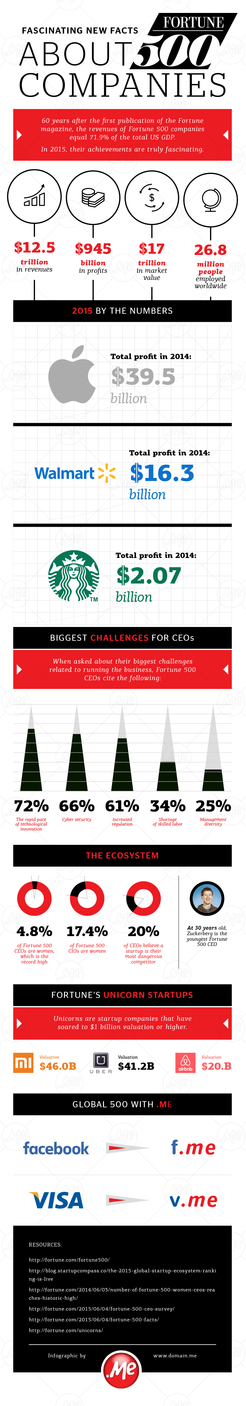 Infographic - Fascinating new facts about Fortune 500 companies