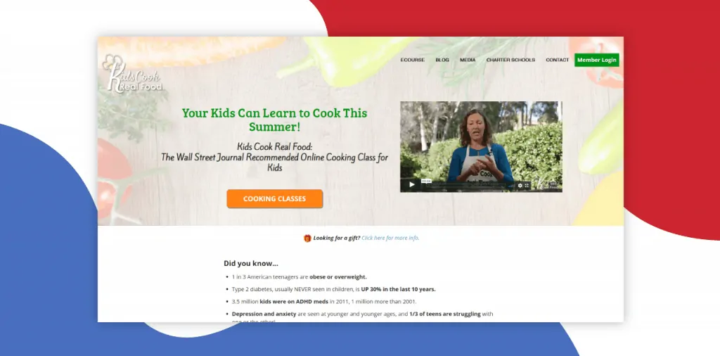 kids cook real food