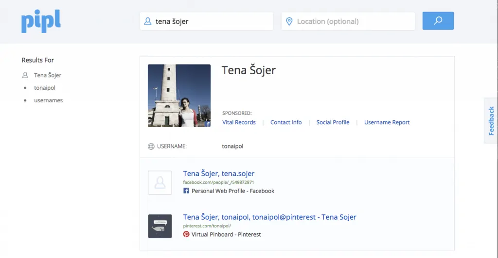 Pipl.com finds your data