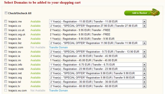 Blacknight domain registration process