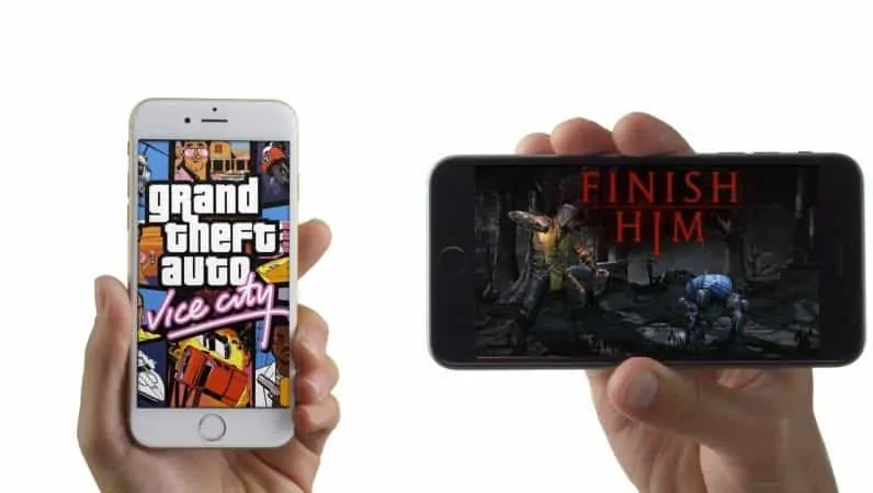 Violent games are present on smartphones too. 