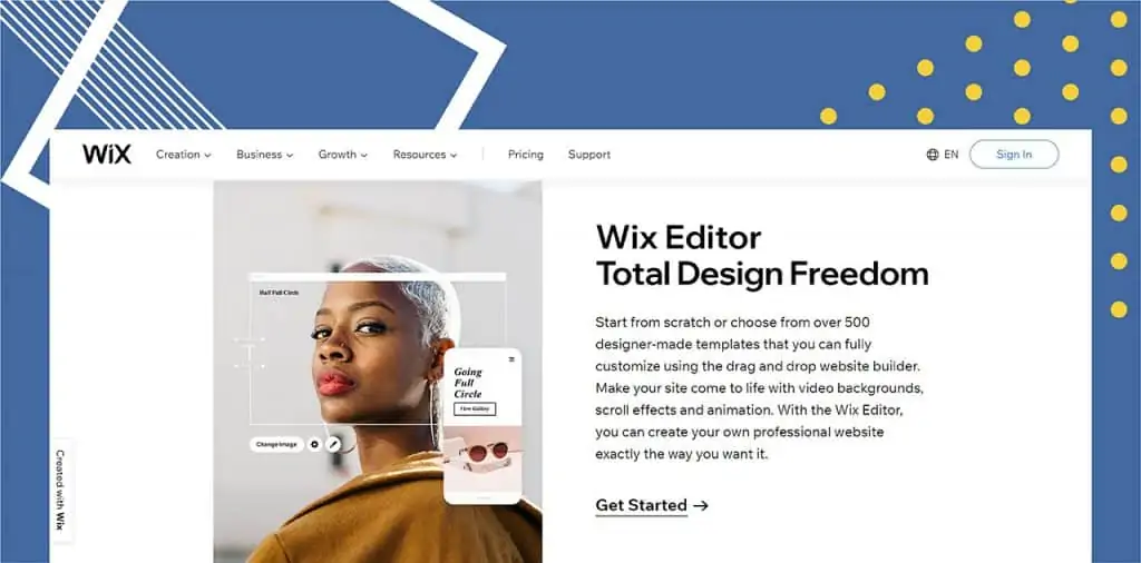 wix website builder