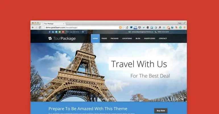 TourPackage WordPress Theme