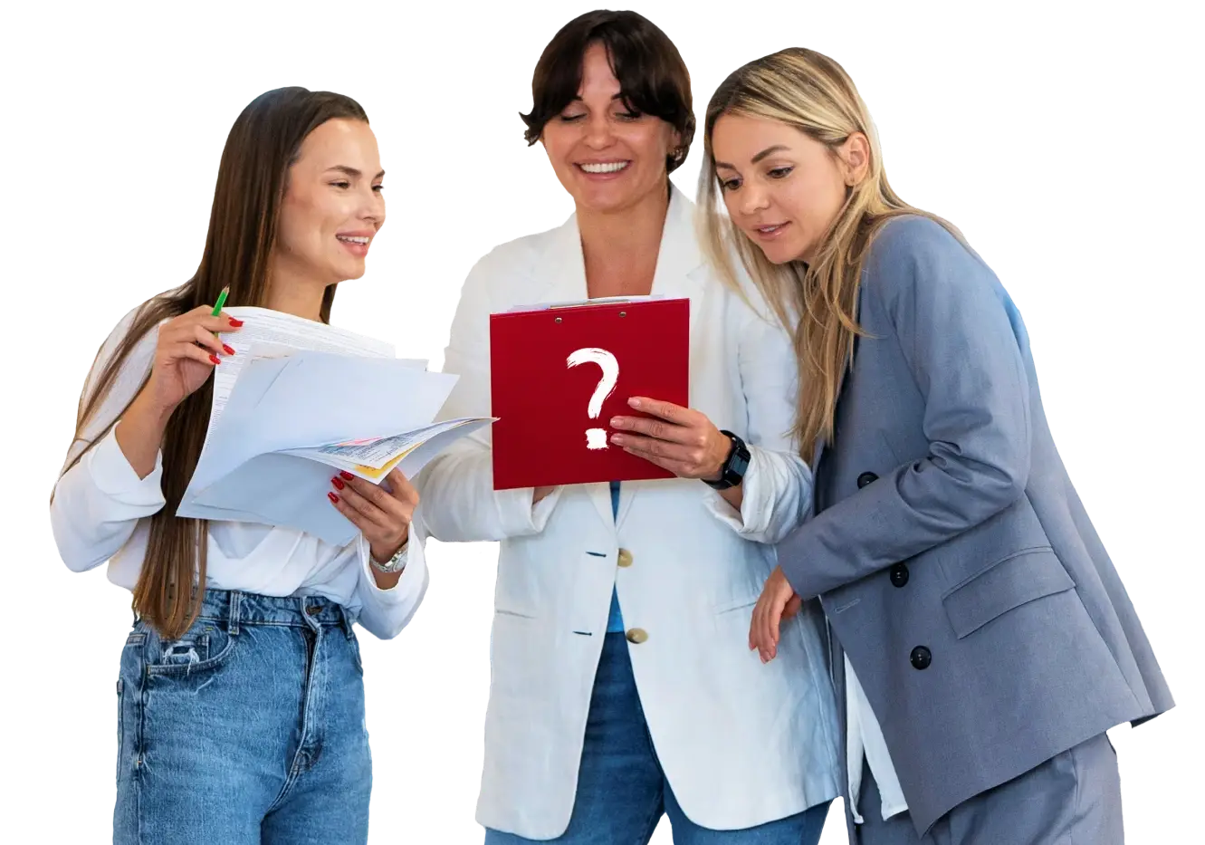 Business women sharing knowledge